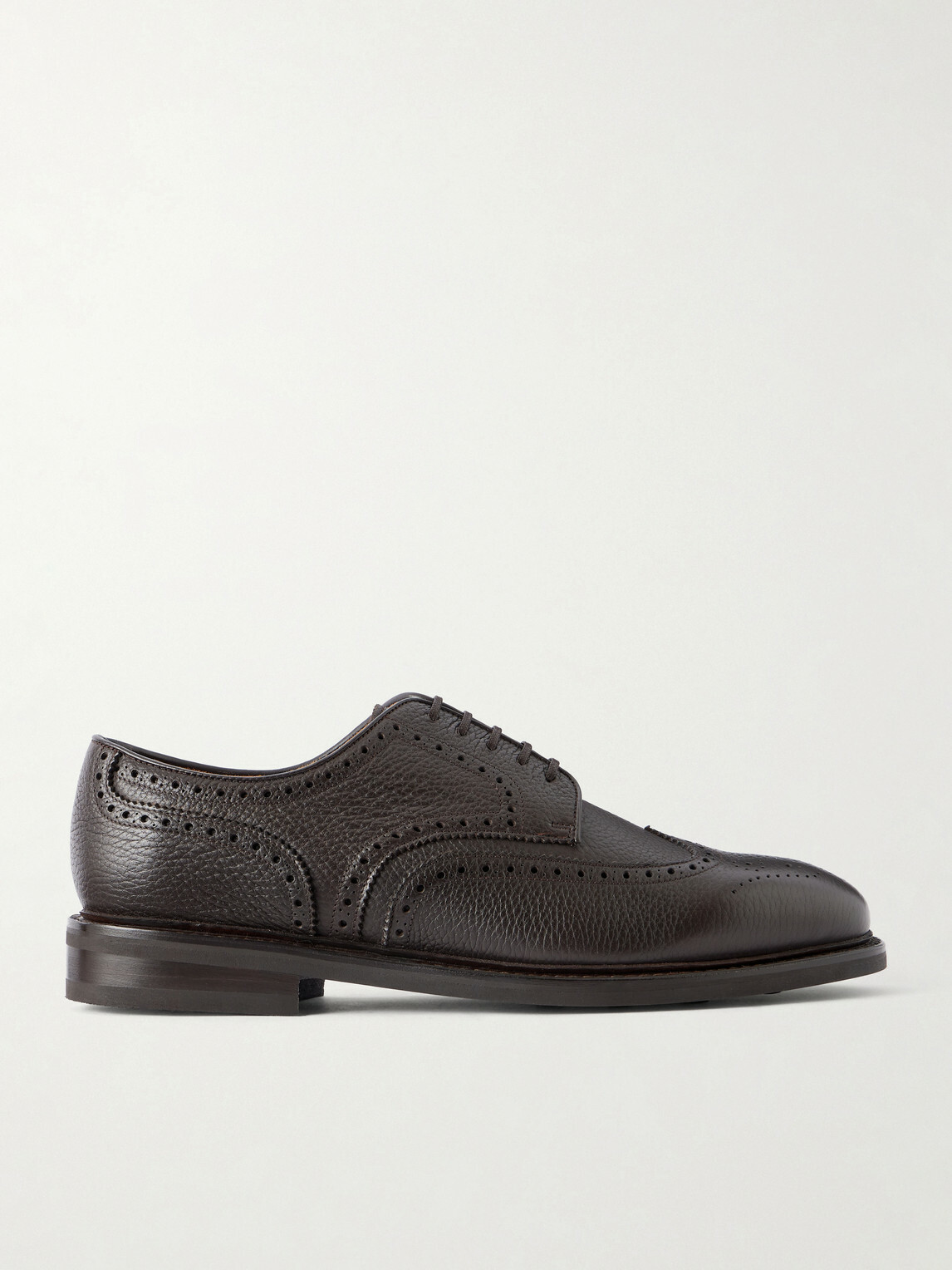 MORJAS - The Derby Full-Grain Leather Brogues - Brown