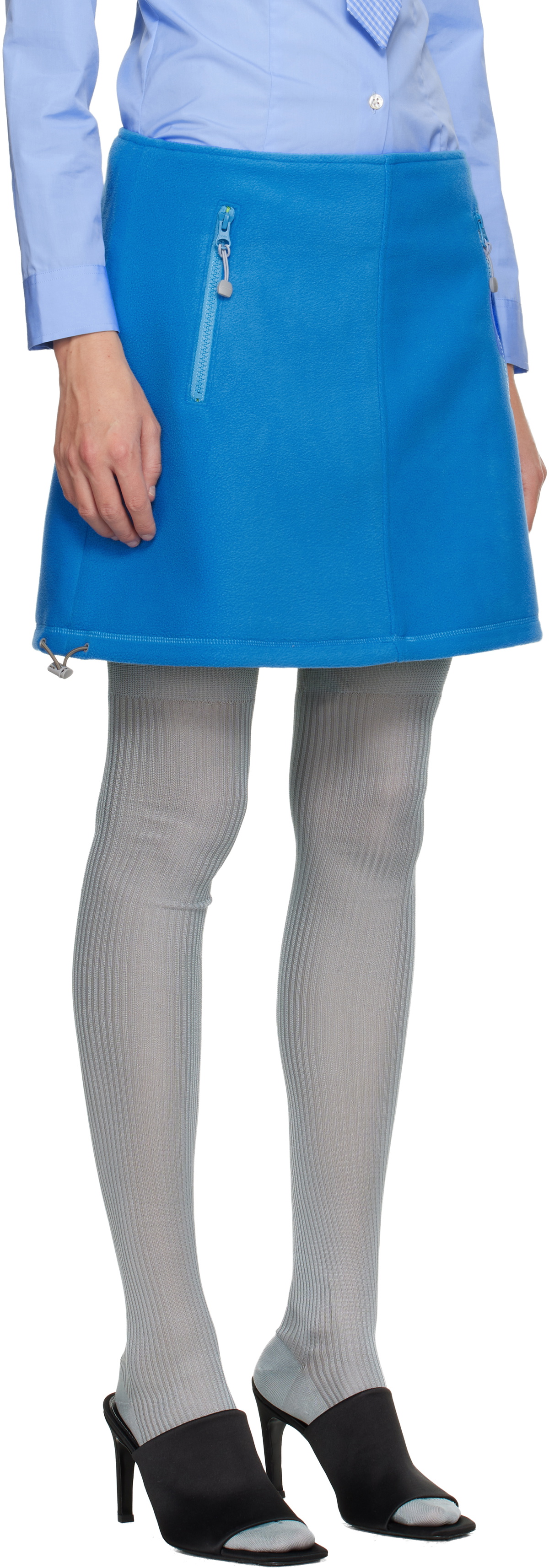 Sandy Liang Blue Polar Miniskirt