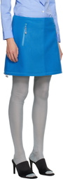 Sandy Liang Blue Polar Miniskirt