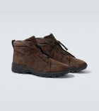 Zegna Triple Stitch suede high-top sneakers
