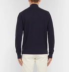 Ralph Lauren Purple Label - Waffle-Knit Merino Wool and Cashmere-Blend Half-Zip Sweater - Men - Navy