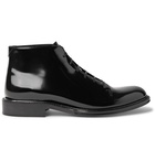 SAINT LAURENT - Patent-Leather Boots - Black