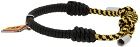 Fendi Black & Yellow 'Forever Fendi' Charm Bracelet