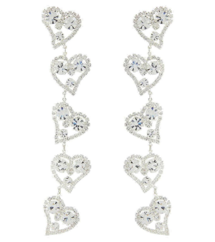 Photo: Magda Butrym Heart crystal-embellished drop earrings