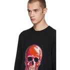 Alexander McQueen Black Wool and Mohair Skull Sweater