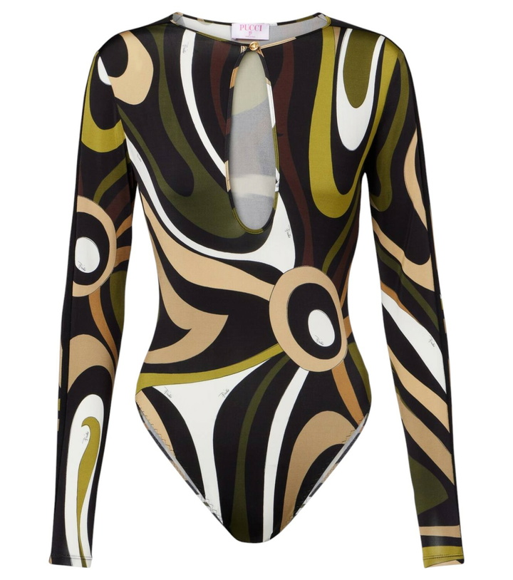 Photo: Pucci Marmo printed satin bodysuit