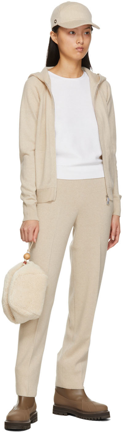 Cashmere and silk-blend leggings in beige - Loro Piana