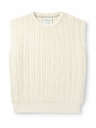 A Kind Of Guise - Vinay Garment-Dyed Ribbed-Knit Cotton Vest - Neutrals