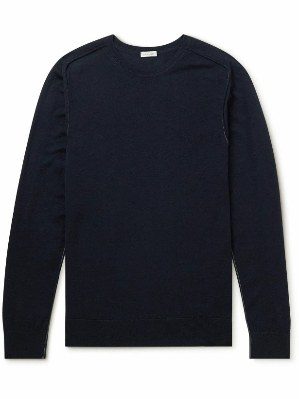 Photo: Caruso - Slim-Fit Wool Sweater - Blue