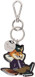 Maison Kitsuné Silver Dressed Fox Keychain