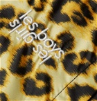 Les Girls Les Boys - Logo-Embroidered Leopard-Print Shell Swim Shorts - Animal print