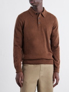 Sunspel - Cashmere Polo Shirt - Brown