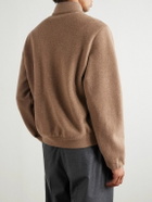 Loro Piana - North Woods Virgin Wool-Blend Half-Zip Sweater - Brown