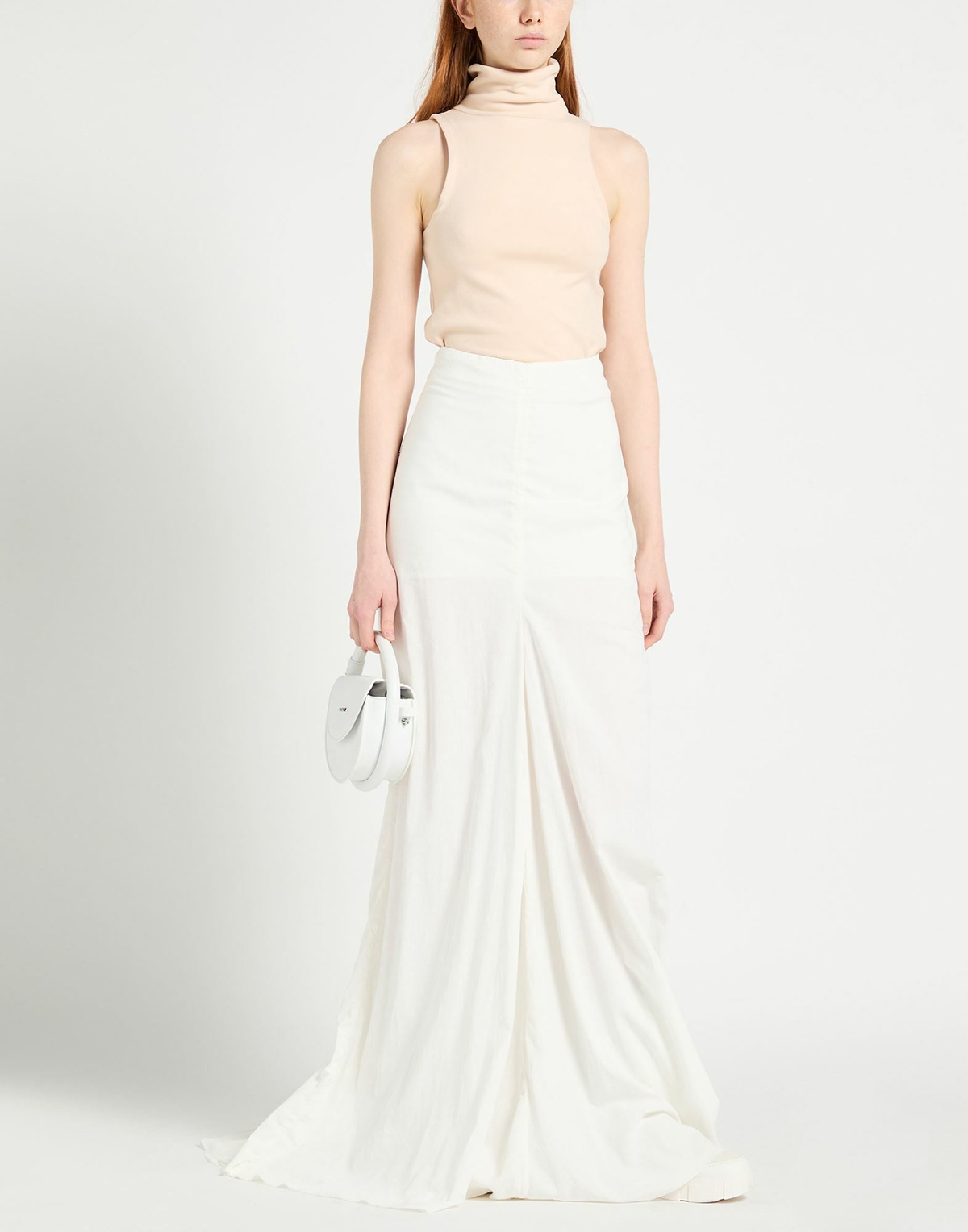 Ann Demeulemeester Womens Maxi skirt Ivory