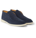 Loro Piana - Open Walk Nubuck Boots - Blue
