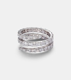 Anita Ko Three Row 18kt white gold ring with diamonds