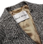 SALLE PRIVÉE - Adrian Houndstooth Wool-Blend Overcoat - Gray