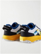 Dunhill - Aerial Ec Runner Suede-Trimmed Leather Sneakers - Blue