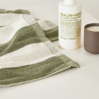 Hommey Hand Towel in Matcha Stripes