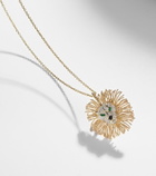 Yvonne Léon Lion 9kt gold pendant necklace with gemstones
