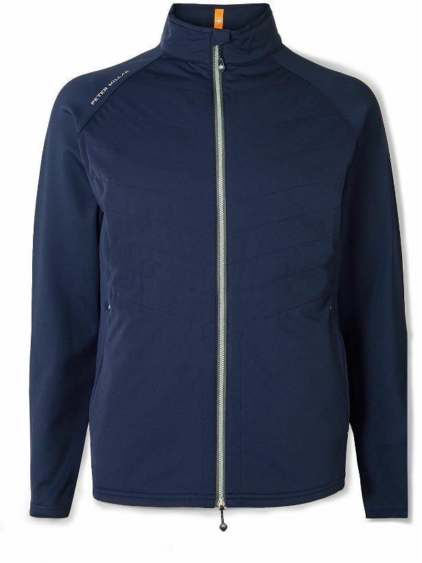 Photo: Peter Millar - Merge Elite Shell and Stretch-Jersey Golf Jacket - Blue