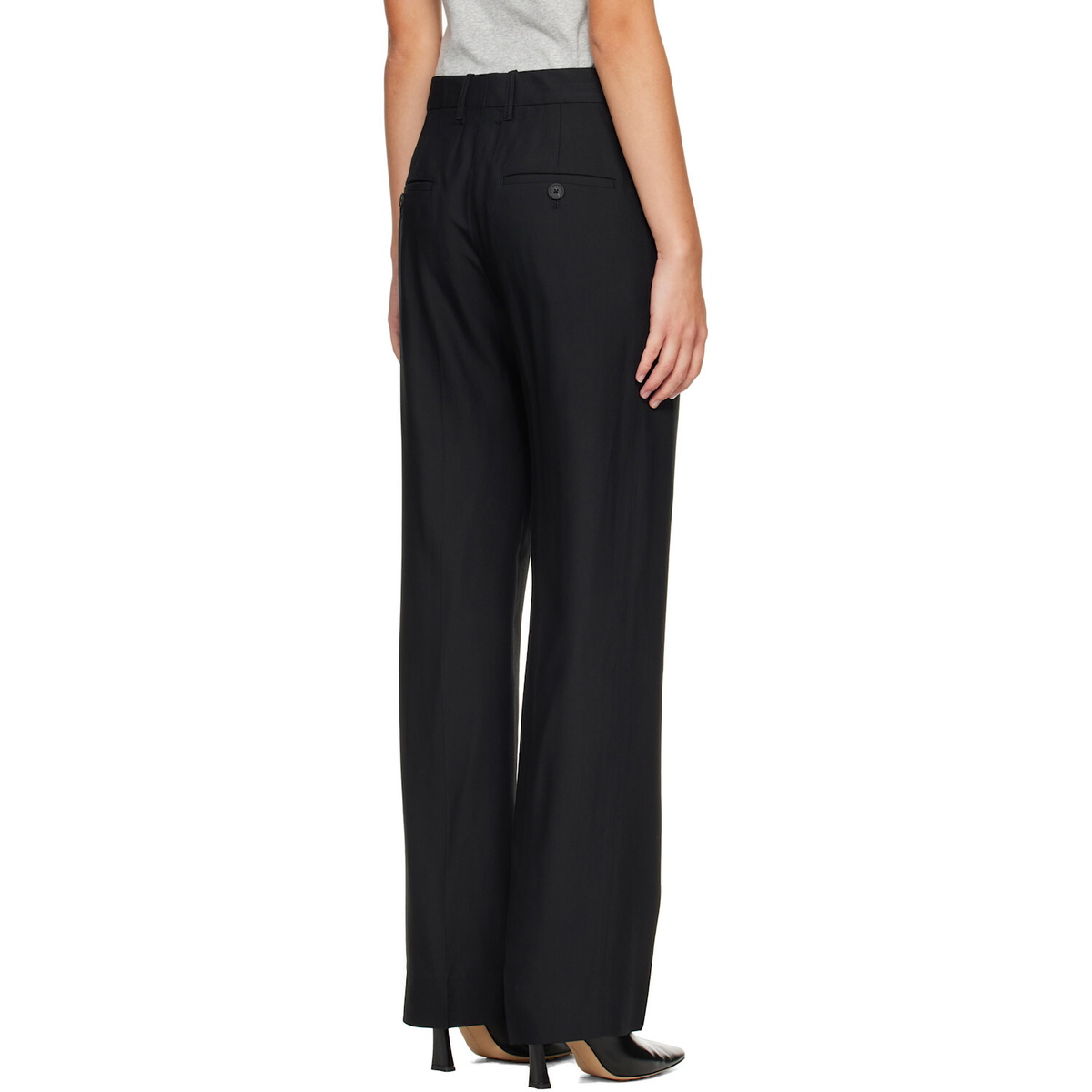 Studio Nicholson Black Quarte Tailored Trousers