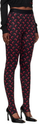 Marine Serre Black Moon Printed Jersey Leggings