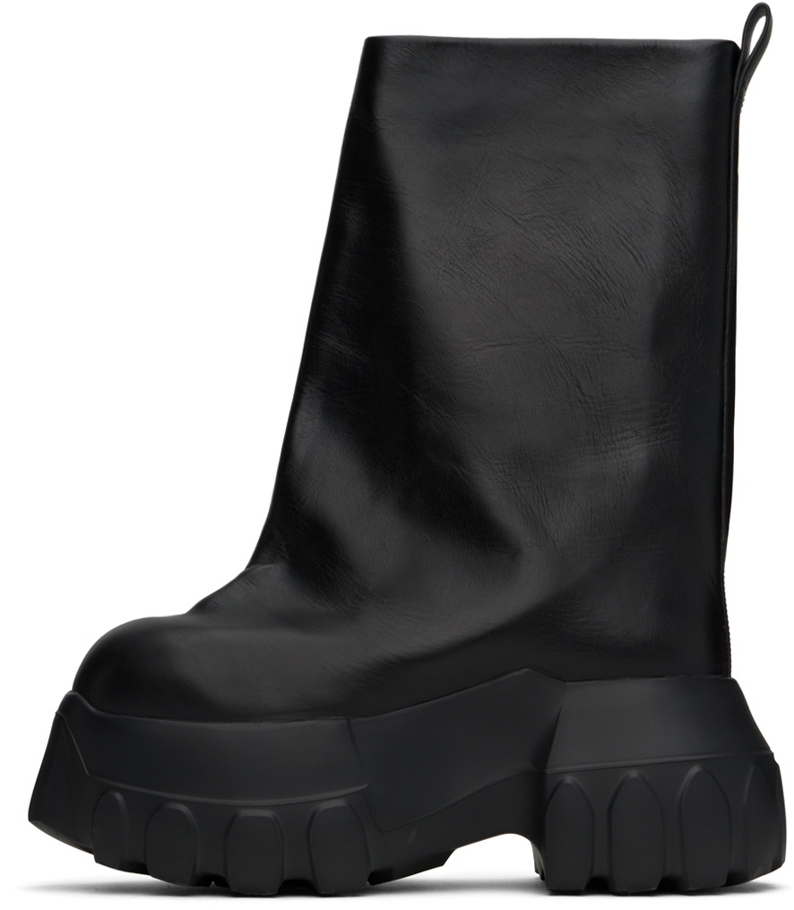 Rick Owens Black Porterville Flared Mega Tractor Boots Rick