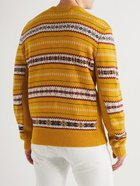 Rag & Bone - Wesley Fair Isle Wool Sweater - Yellow