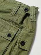 Polo Ralph Lauren - Straight-Leg Herringbone Cotton-Twill Cargo Shorts - Green