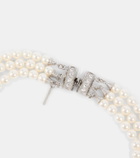 Alessandra Rich Layered pearl necklace
