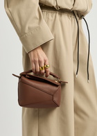 Loewe X Suna Fujita Puzzle Edge Hamster Mini Leather Cross-body bag - Brown - One Size