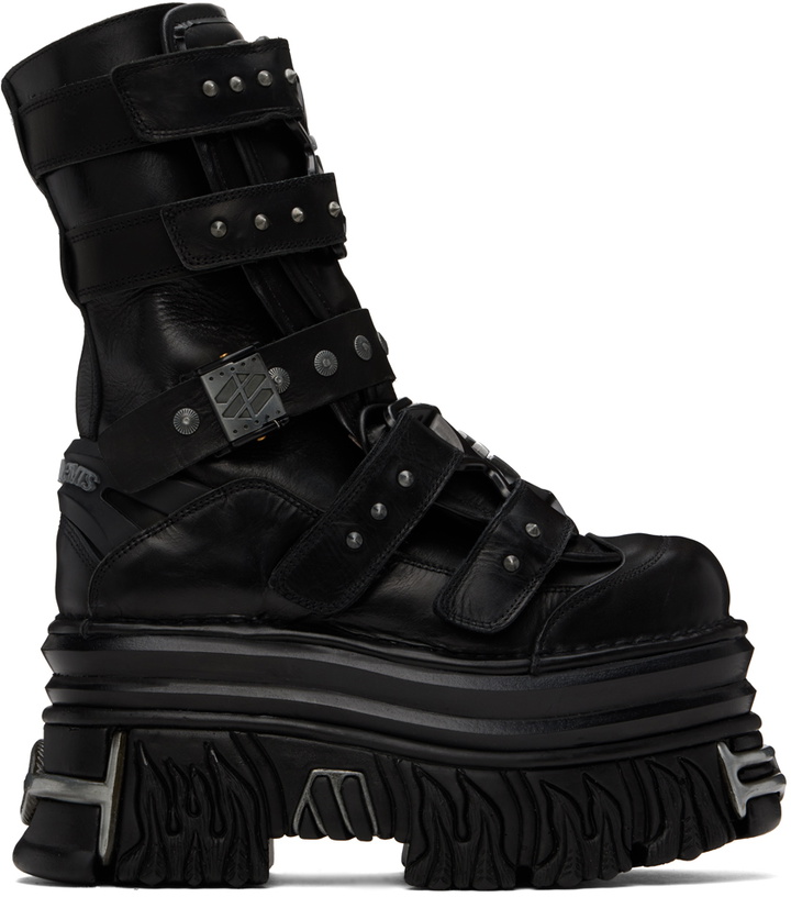 Photo: VETEMENTS Black New Rock Edition Gamer Boots