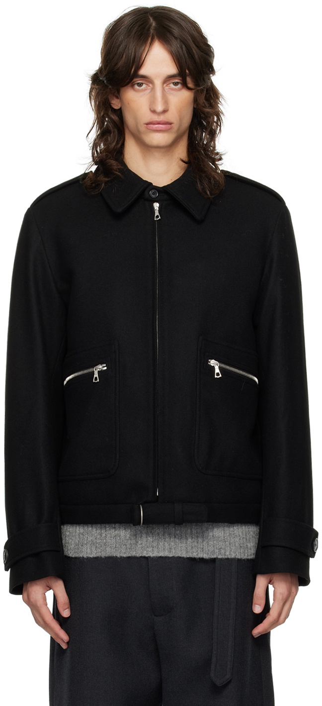 Dries Van Noten Black Wool Jacket Dries Van Noten