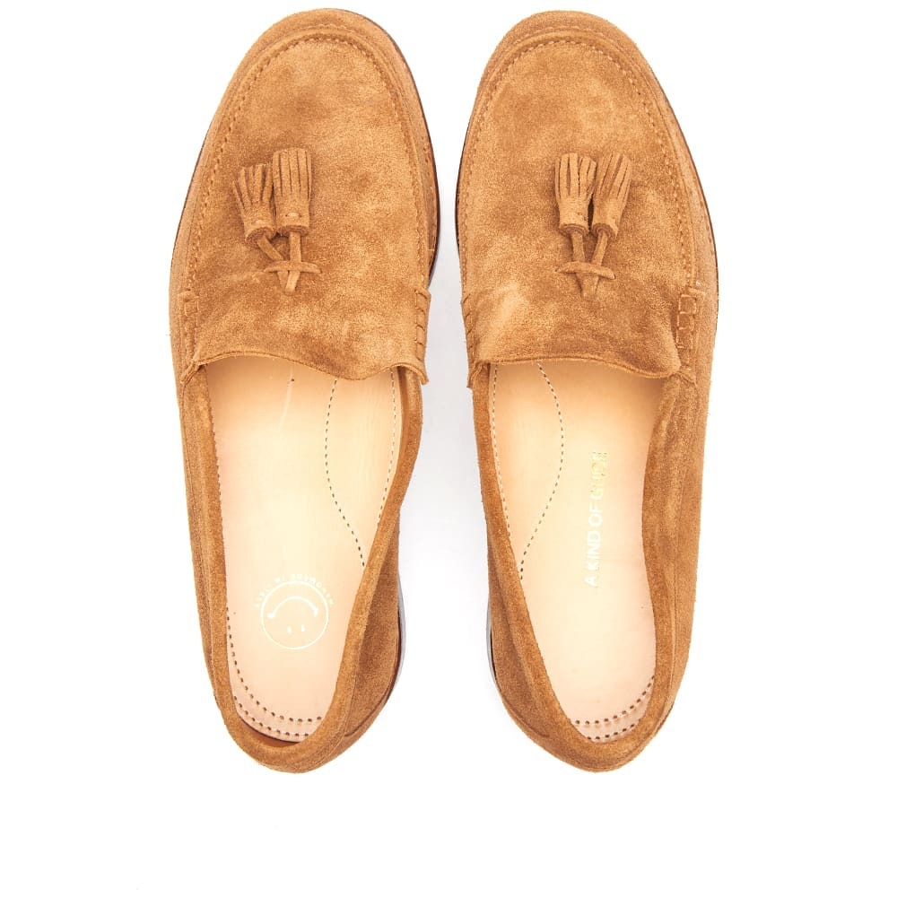 A Kind of Guise Men's Napoli Loafer in Cognac Suede A Kind of Guise