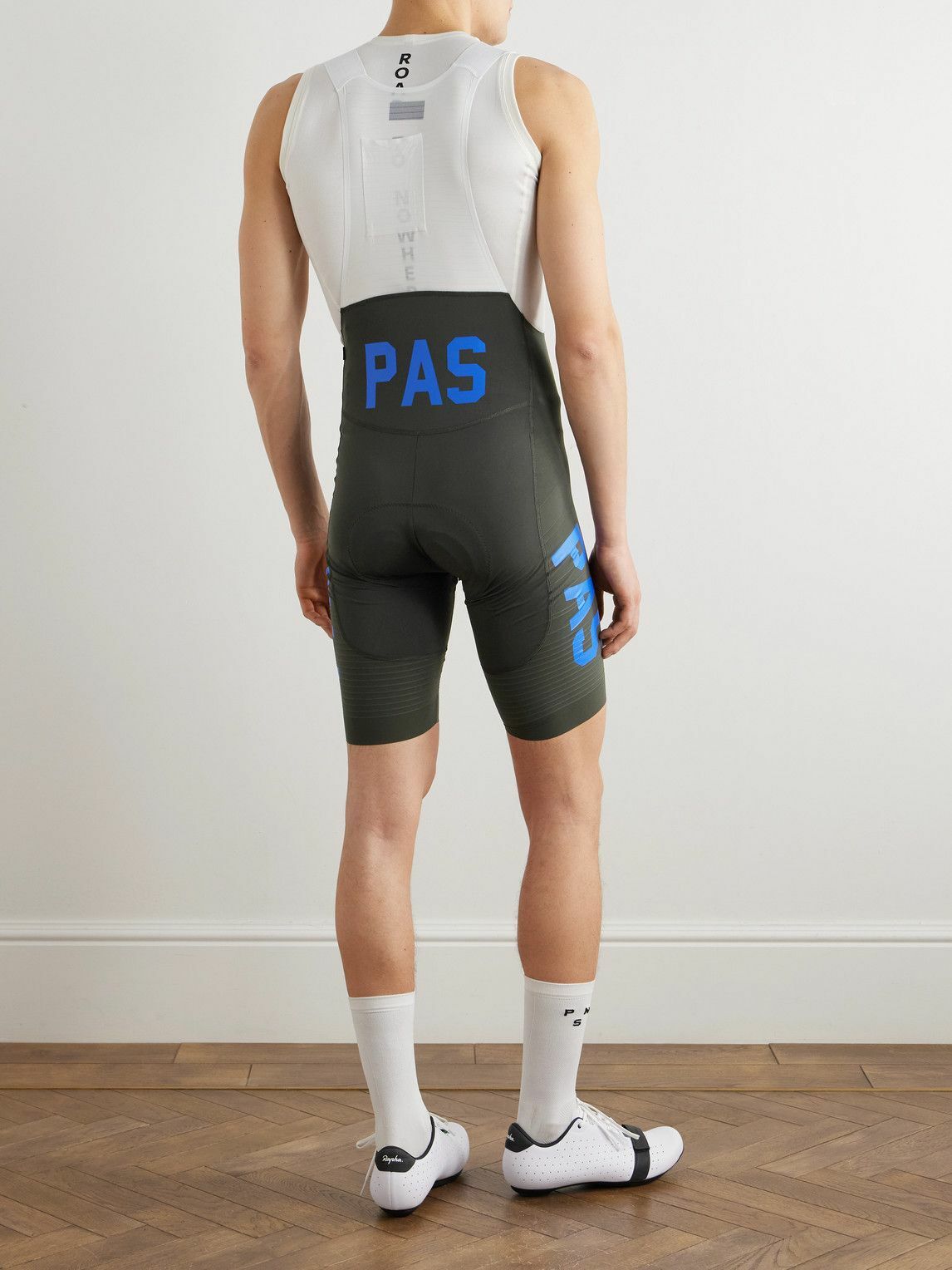 Pas Normal Studios - Mechanism Logo-Print Ripstop-Trimmed Cycling Bib Shorts - Green