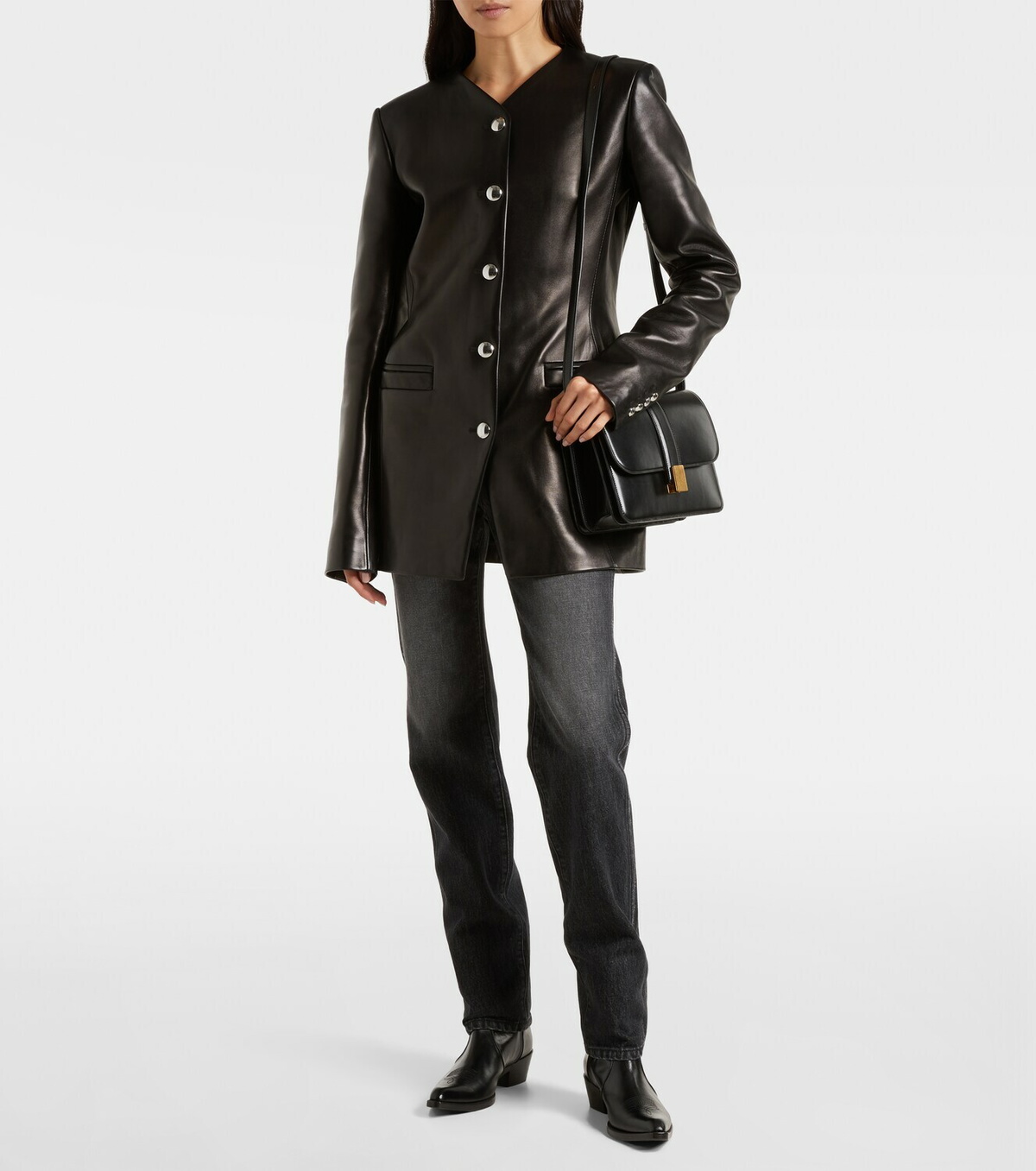 Khaite Naran leather jacket