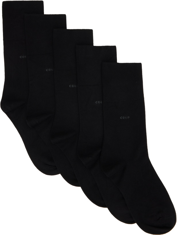 Photo: CDLP Five-Pack Black Mid Length Socks