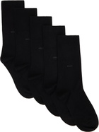 CDLP Five-Pack Black Mid Length Socks