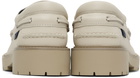 Burberry Beige Raft Boat Shoes