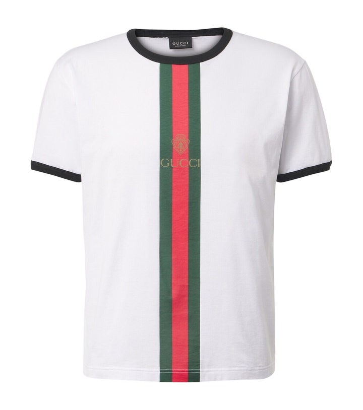 Photo: Gucci Web Stripe cotton T-shirt