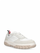 THOM BROWNE - Letterman Sneakers W/ Cable-knit Sole