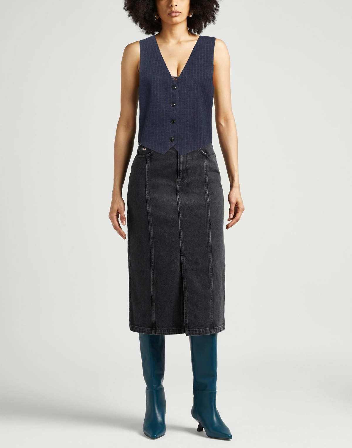 Circolo 1901 Womens Tailored Vest in Blue