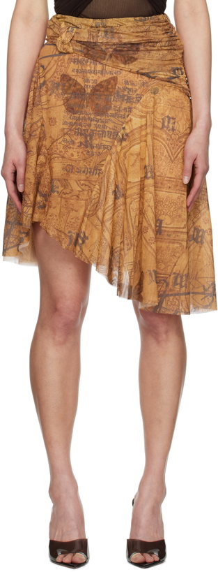 Photo: MISBHV Brown Goa Mesh Midi Skirt