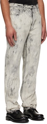 ALEXANDER DIGENOVA Gray Bleach Straight Leg Jeans