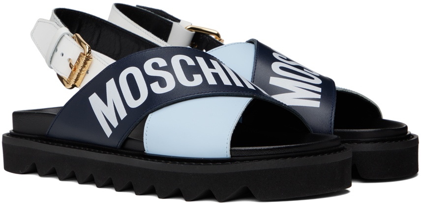 Moschino Multicolor Criss-Cross Sandals Moschino