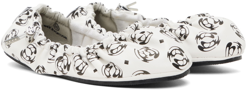 Rombaut White Aura Ballerina Flats