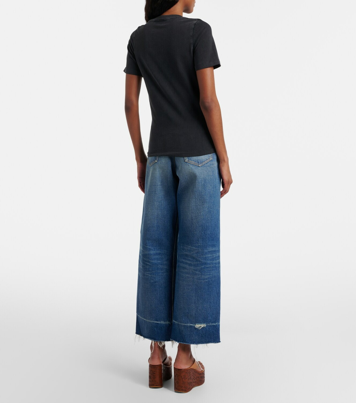 Chloé Cropped wide-leg jeans