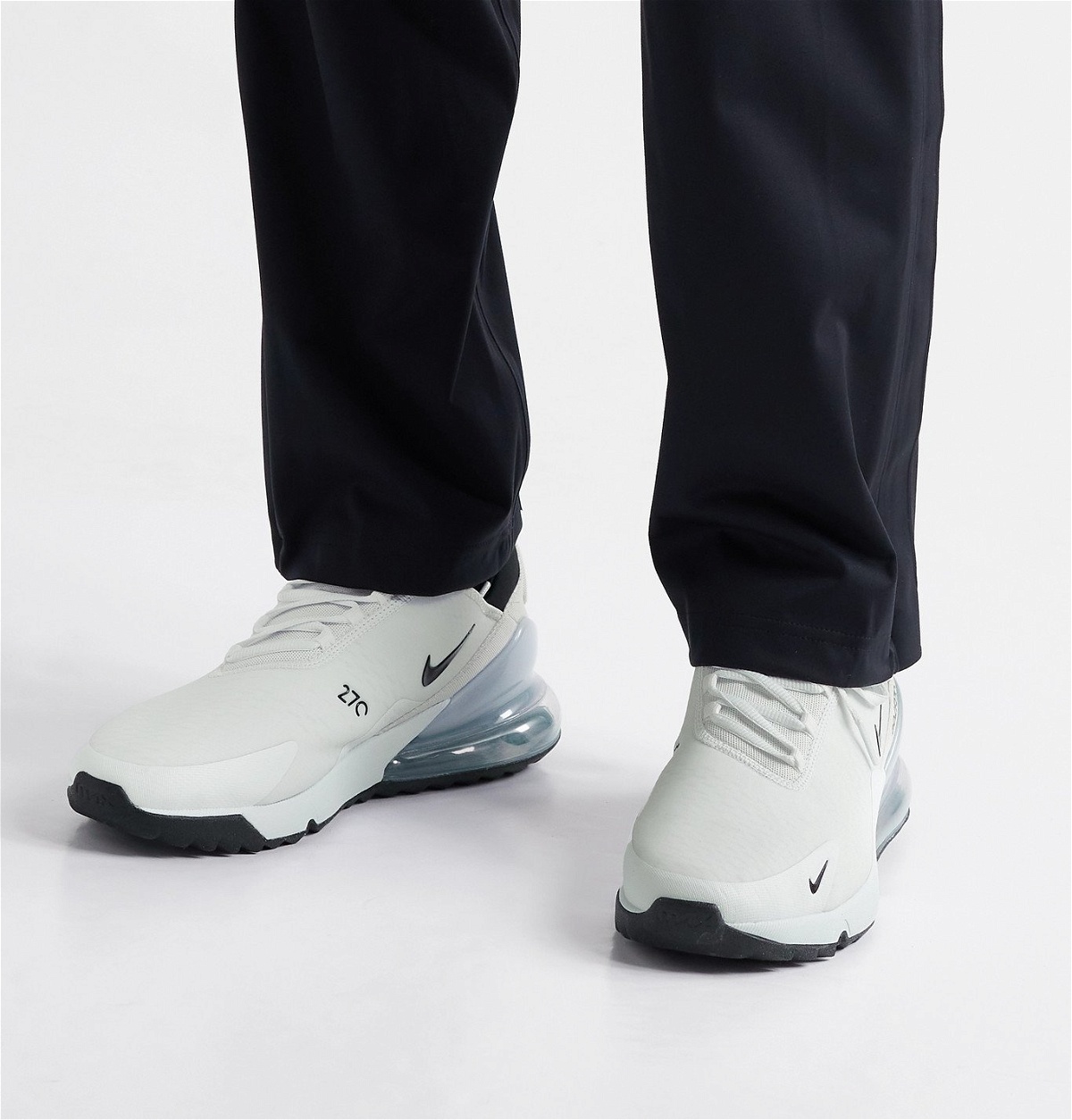 Nike Golf   Air Max  G Coated Mesh Golf Sneakers   White