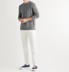 OFFICINE GÉNÉRALE - Nina Mélange Wool and Silk-Blend Sweater - Gray